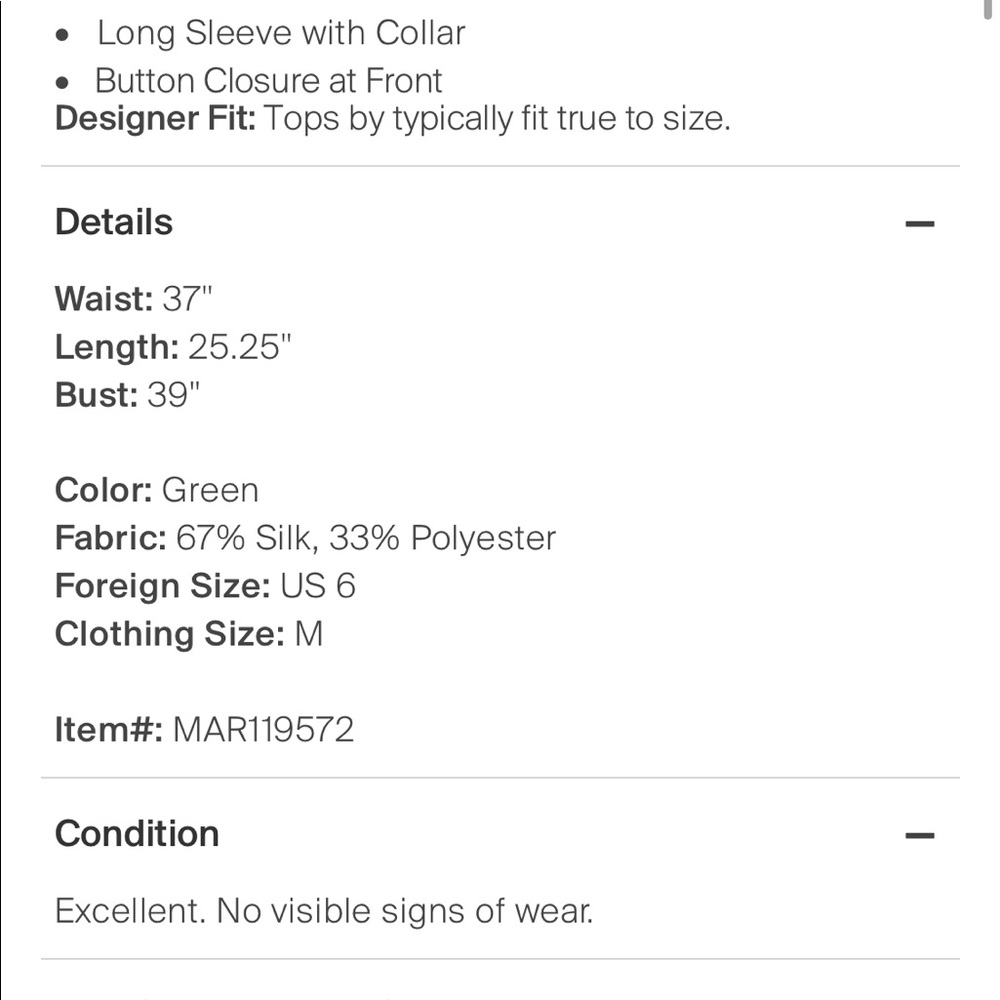 Marc Jacobs Silk Button Up (Rare) - image 5